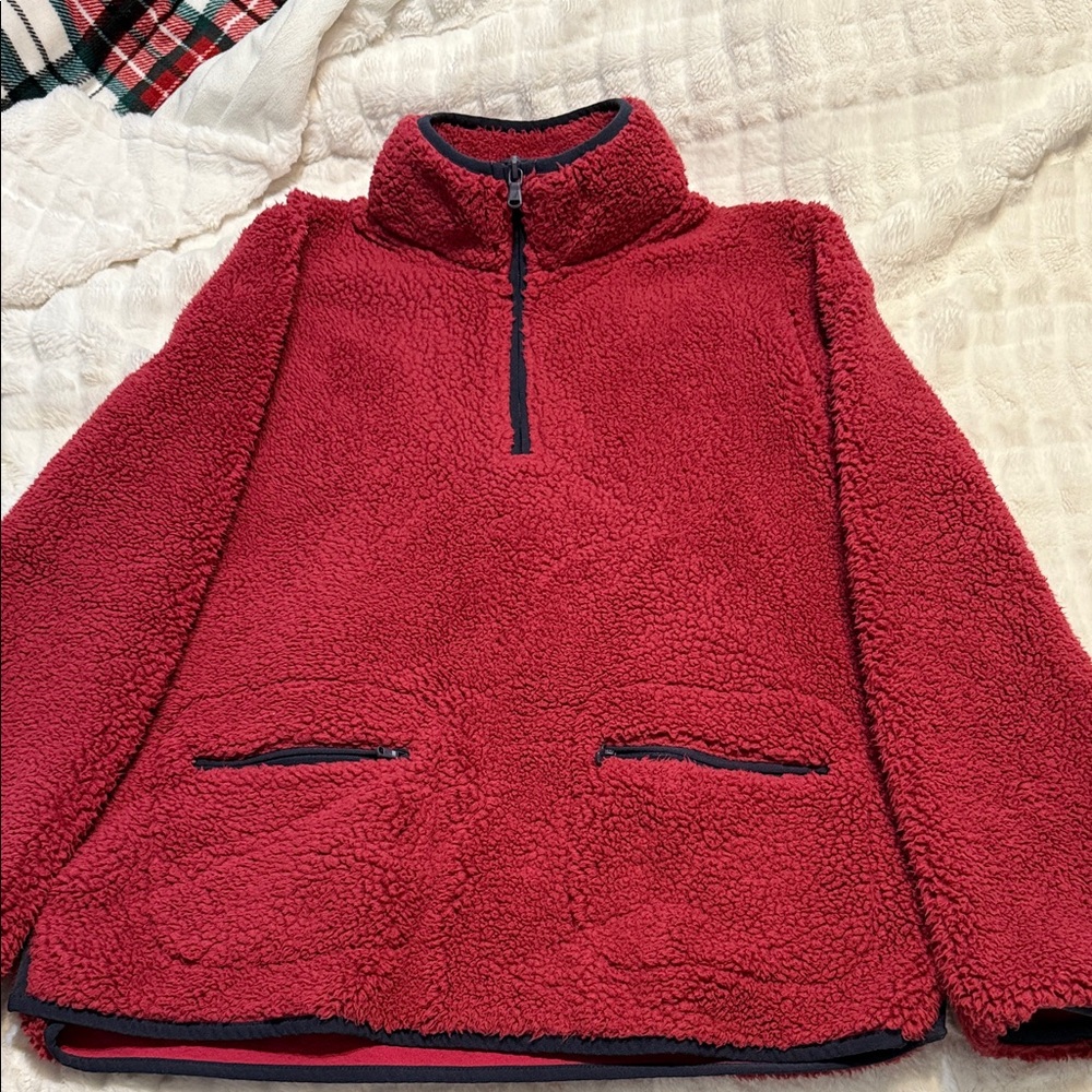 Nautica Red Fleece Pullover